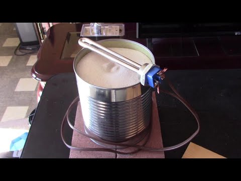 Sand Battery Radiant Air Heater (with opt. heat powered fan) DIY - low wattage element - on/off grid