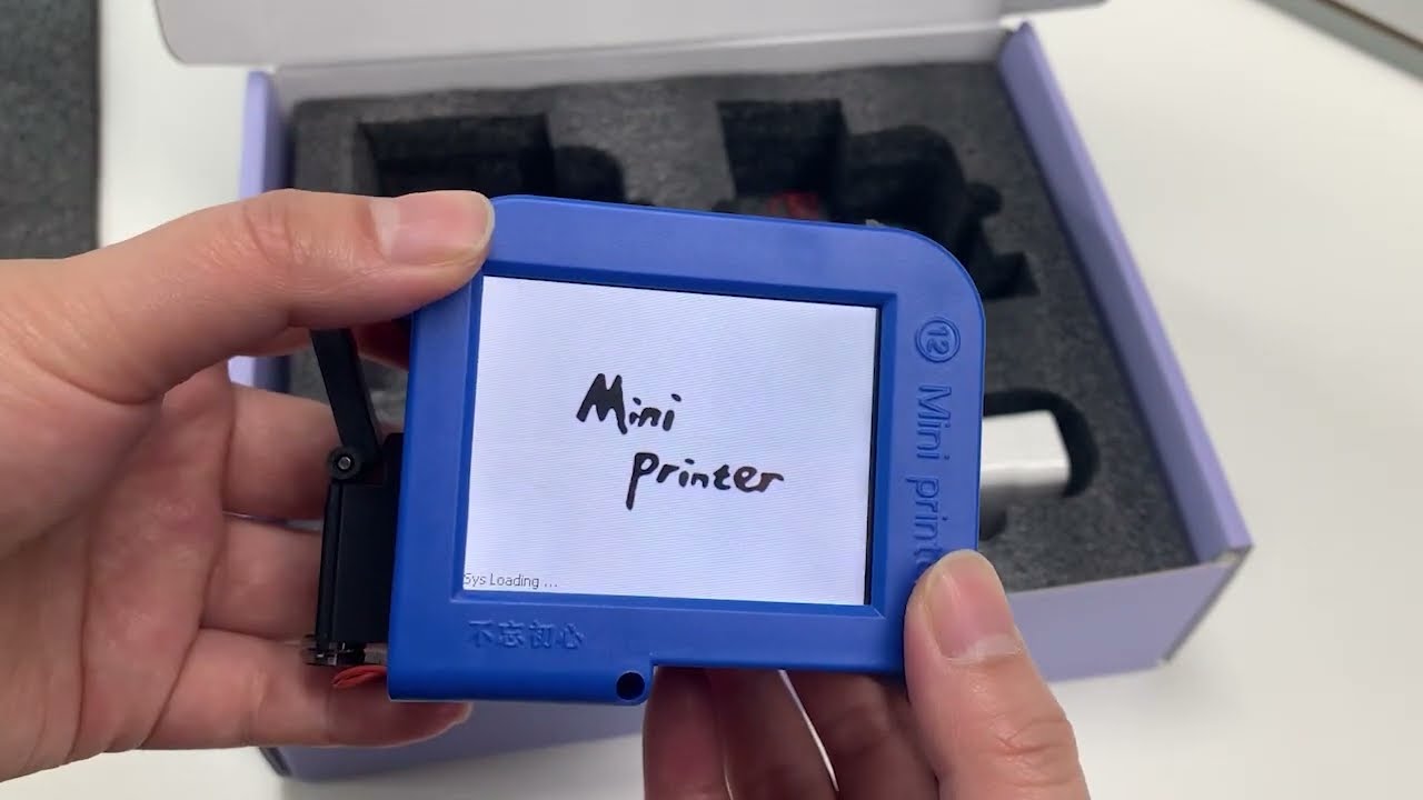 Mini inkjet printer operation tutorial