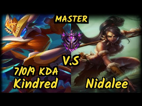 VIT Mowgli (KINDRED) vs NIDALEE - 7/0/9 KDA JUNGLE GAMEPLAY - KR Ranked MASTER
