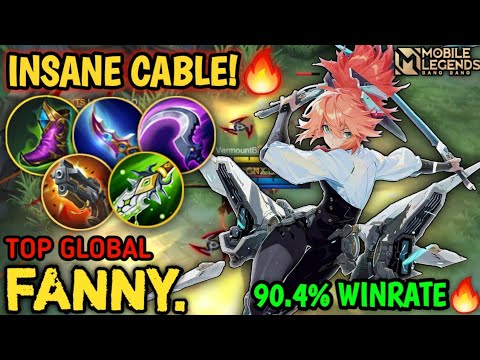 Supreme No.1 Fanny 3000 Matches 90.4% Winrate! Top 1 Global Fanny Insane Cable! - Mobile Legends