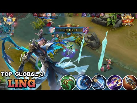 UNBEATABLE!!! BEST BUILD LING 2023 - MOBILE LEGENDS - | TOP GLOBAL 1 LING |