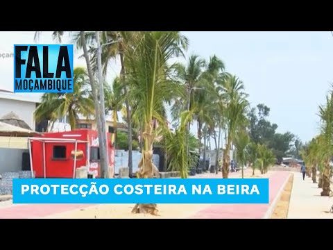 The first phase of the coastal protection wall in Beira is progressing and exciting residents.