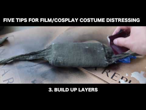 CINEMATIC COSPLAY INDIE FILM COSTUME DISTRESSING - NO BUDGET