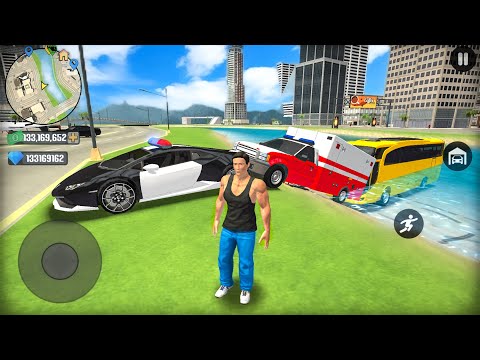 Public Transport Bus, Ambulance & Police Car Driving in Open World Game - Android Gameplay