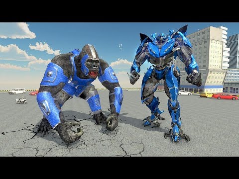Bigfoot Gorilla Attack: Transforming Robot Monster | Android Gameplay