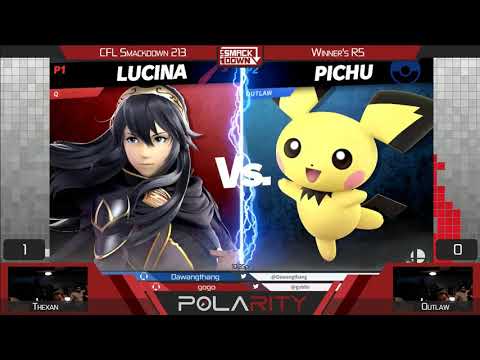 CFL Smackdown Ultimate 213 - Thexan (Lucina) vs Outlaw (Pichu) - Winners R5