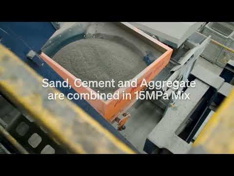 Making KeyMass® by Austral Masonry | Our Largest Retaining Wall Block