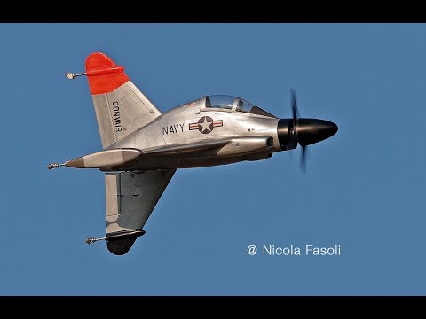 CONVAIR XFY-1 POGO - Flight 5 with scale spinner and flip-down landing.