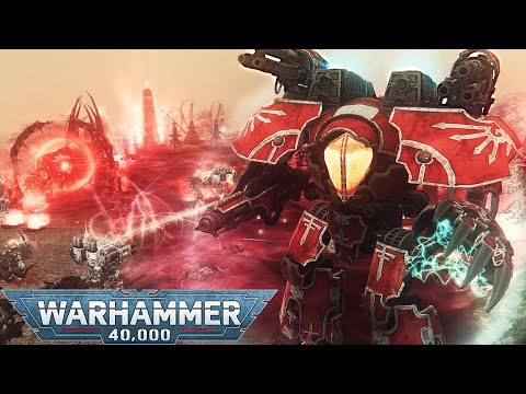 MASSIVE BATTLE: 2 Psi-Titans vs army of Chaos Daemons! - Unification Mod | WH40K: DOW: Soulstorm