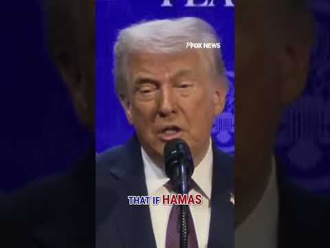 Trump lays down Hamas ULTIMATUM during historic peace announcement #shorts #foxnews #trump