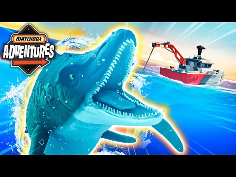NEW! Mosasaurus Sighting in the Open Sea! | Matchbox + Jurassic World | Episode 1