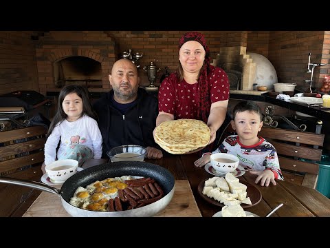 Dagestan Breakfast. Mountain folk food