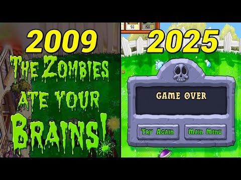 Evolution of Game Over in Plants Vs. Zombies (2009-2025)