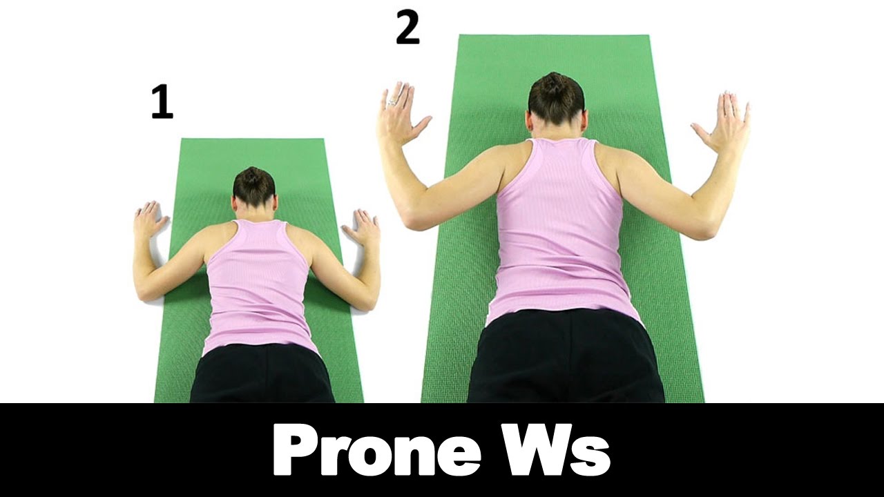 Prone Ws for Shoulder - Ask Doctor Jo - YouTube