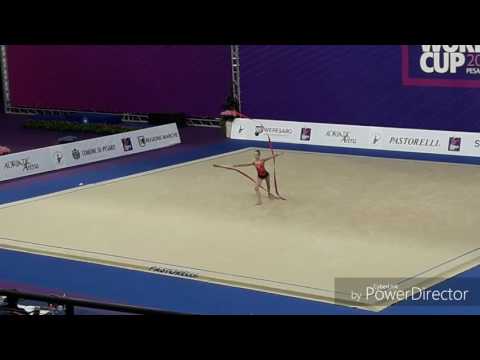 Yulia Isachanka ribbon final- IT CITTÀ DI PESARO 2017