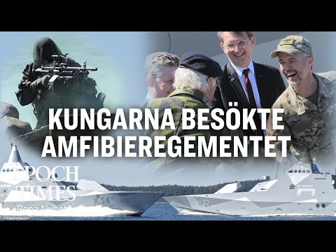 Kungligt besök på amfibieregementet