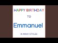 Happy Birthday To Emmanuel - Traditional
