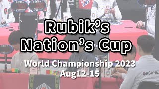 【WCA公式世界大会】”WCA Rubik's Nation's Cup 2023”ネイションズカップに出場しました！