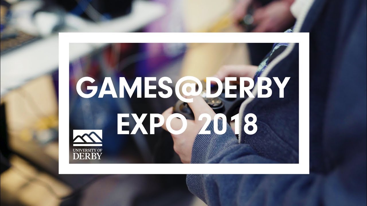 Final year students on BA Computer Games Modelling and Animation and BSc Computer Games Programming exhibiting at Games Expo 2018