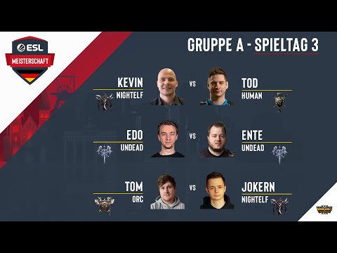 WC3 - ToD vs. Kevin / EnTe vs. Edo / ToM vs. JokeRn | ESL  Frühlingsmeisterschaft 2021