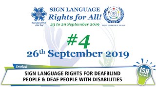 Sign Language Rights For DeafBlind People And Deaf People With Disabilities.