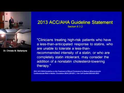 An Update on Recent Lipid Guidelines (Christie M. Ballantyne, MD) October 1, 2015