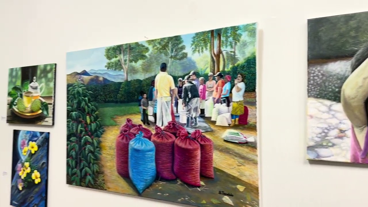 Walk Thru of Bismarck Treminio Art Pieces in Middle Gallery of the West Orange Arts Center part 2/2