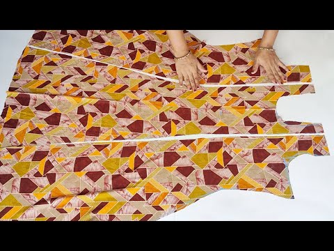 Flared 6 Panel Kurti cutting and stitching | Kurti cutting and stitching
