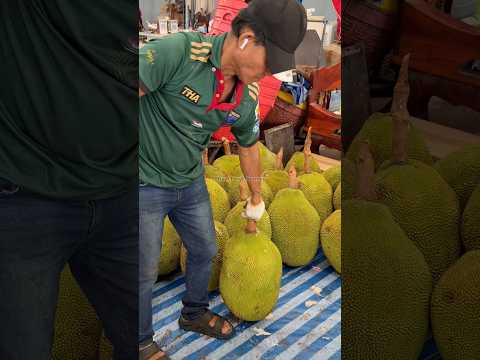 Genius Way To Cut Super Sticky Alien Fruit in Thailand