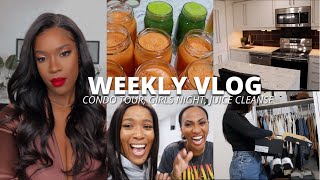 WEEKLY VLOG| CONDO HOUSE TOUR, GIRLS NIGHT, JUICE CLEANSE, SHIPPING POSHMARK ORDERS