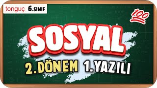 6.Sınıf Sosyal 2.Dönem 1.Yazılıya Hazırlık 📑 #2025