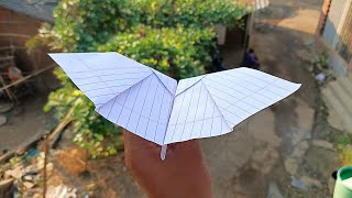 how to make paper bat (flapping) like butterfly no