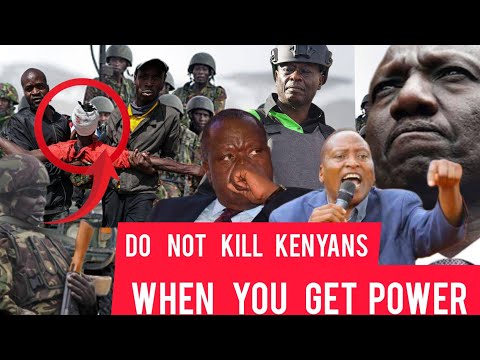 RUTO scared ENOUGH is ENOUGH Gachagua risks arrest do not KILL Kenyans FURIOUS ONYONKA warn Matiangi