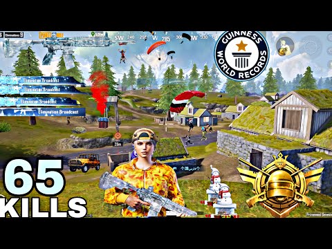 Omg😱65 KILLS 😡IS  5 Minutes New hardest World Record | Pubg Mobile | Livik | Valex Pubg 