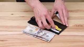 Портмоне горизонтальне чоловіче SHVIGEL 16217 чорний