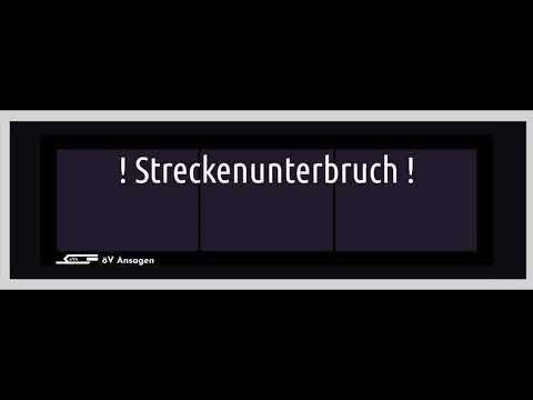 RhB Durchsage • Streckenunterbruch St. Moritz – Samedan (Information zum Bahnverkehr)