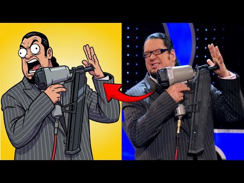 Penn & Teller's Nail Gun Magic Secret Revealed!