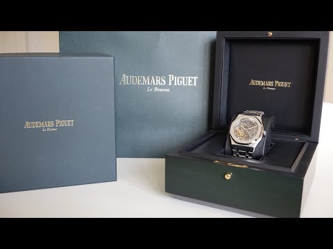 4K Review: Audemars Piguet Royal Oak "Skeleton" Double Balance Wheel Openworked 15407ST Unboxing