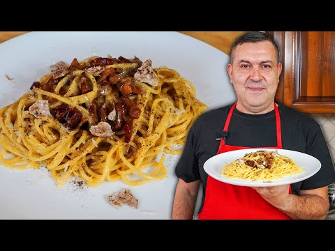 La CARBONARA al TARTUFO - Come FARLA CREMOSA e SAPORITA