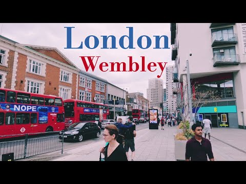 Wembley Central Summer Walk Tour || North-west London England 🇬🇧 [ 4K ]