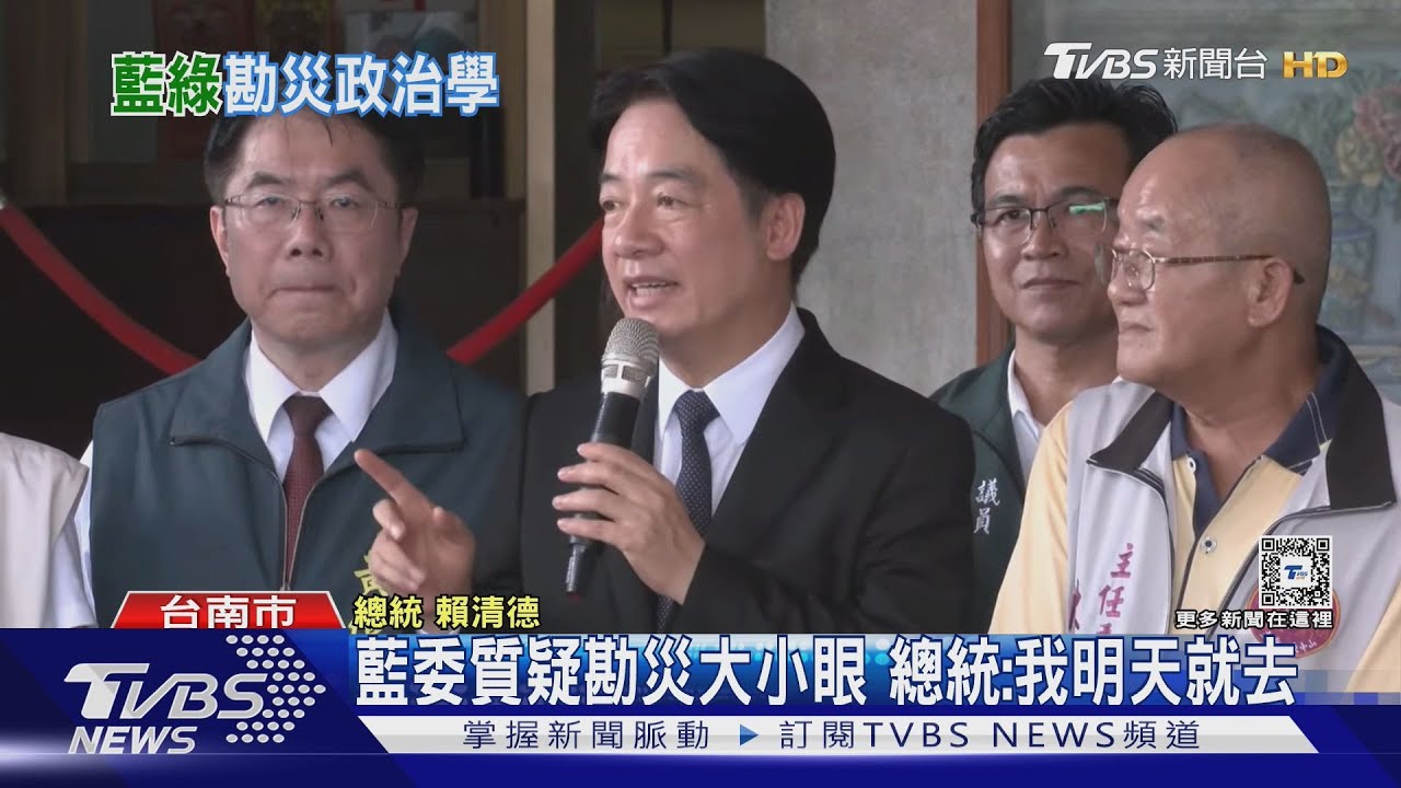 風災過後 總統南下台南本命區忙拜廟