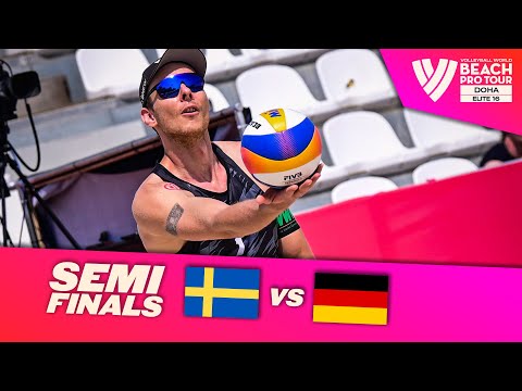 Åhman/Hellvig vs. Ehlers/Wickler - Semi Final Highlights Doha 2024 #BeachProTour