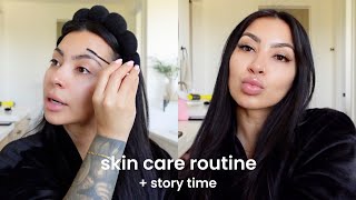 skin care routine + story time ☁️✨