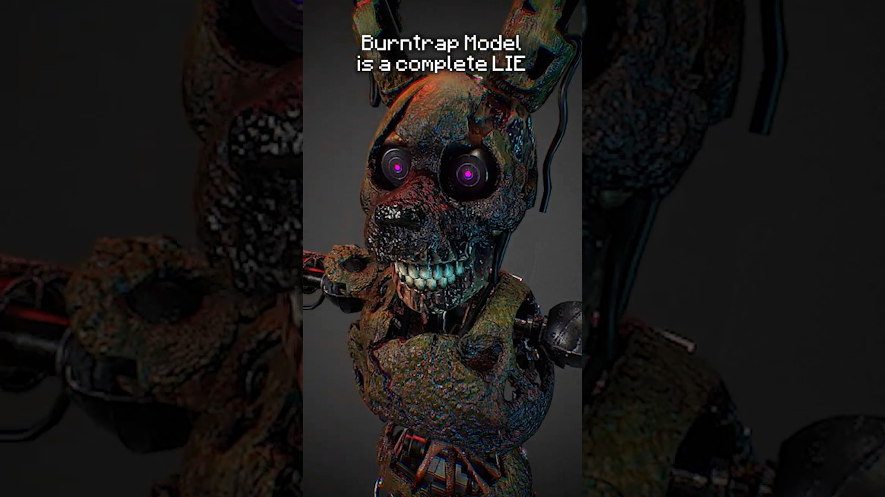 Why is Burntraps Model so WEIRD in FNAF Security Breach?  #fnaf #fivenightsatfreddys #securitybreach