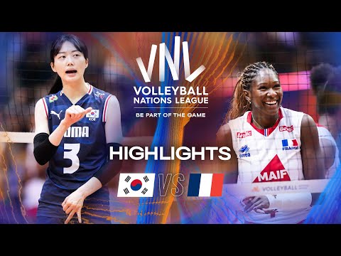 Korea 🇰🇷 vs. France 🇫🇷 - Highlights | Week 3 | Women's VNL 2025
