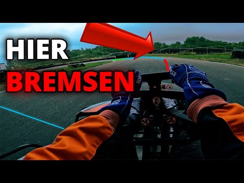 Ideallinie Kartbahn Wittenburg / Gokart Theorie vom Profi