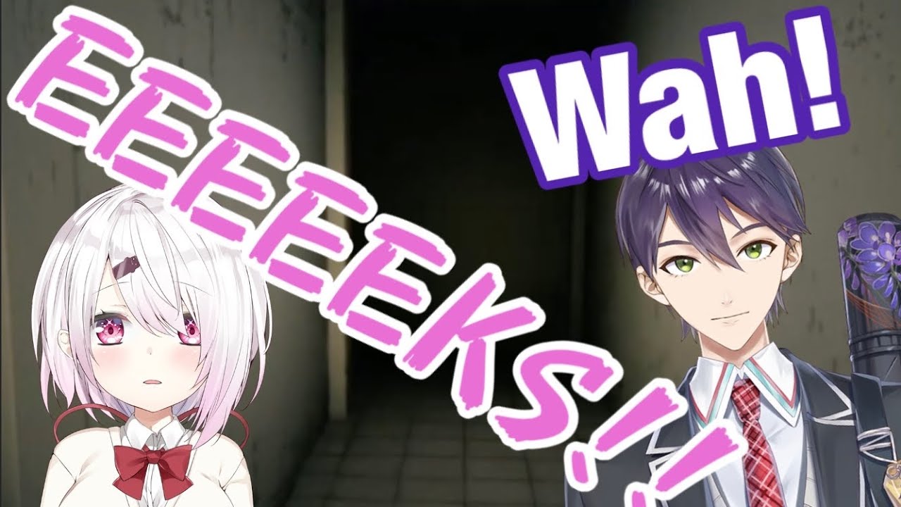 Toya suddenly shout while playing horror game and Yuika freaked out [ Shiina Yuika / Kenmochi Toya ]