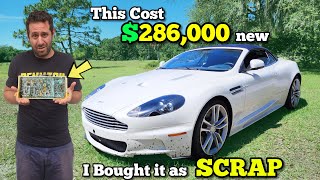 I Bought a $286,000 Aston Martin V12 and got 90% Off because it was Flood Totaled