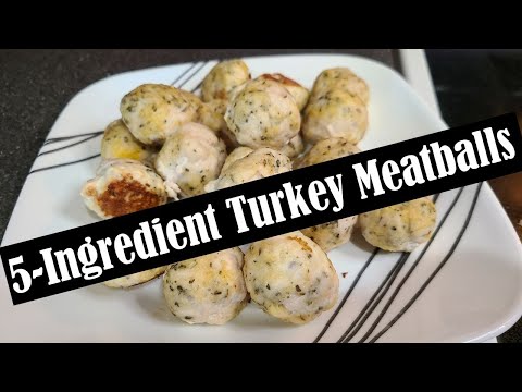 EASY 5-INGREDIENT TURKEY MEATBALL RECIPE! || FREEZER FRIENDLY || MEAL PREP