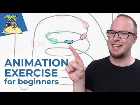 Best animation exercise for beginners  - OpenToonz - How to animate 2D animation class [#004B]